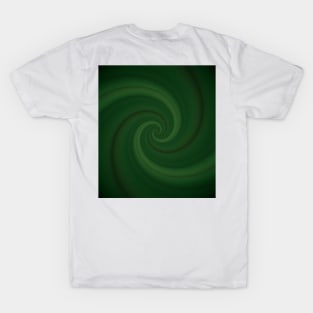 Abstract helix, swirling green funnel T-Shirt